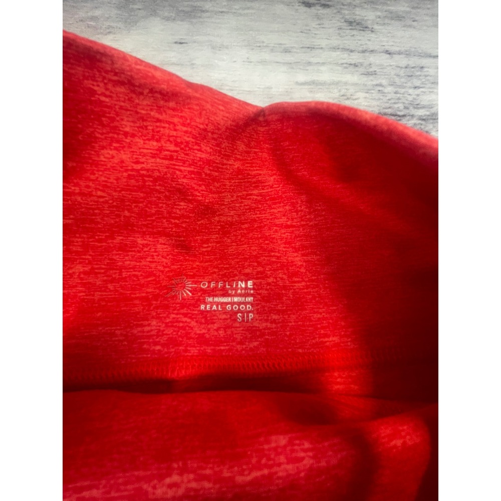 NWT OFFLINE by Aerie The Hugger Red Heathered High Waisted Midi Skirt Small - Picture 3 of 8